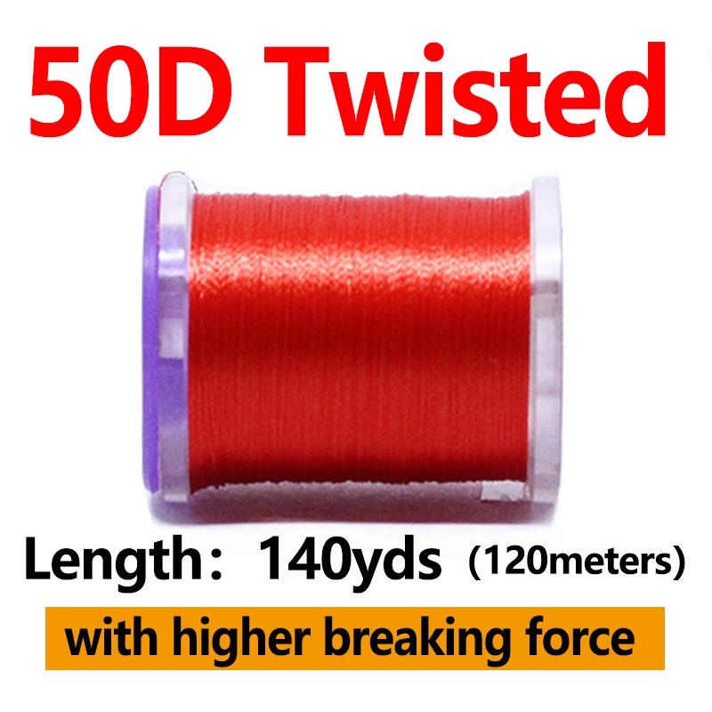Cuộn Chỉ Xoắn Siêu Chắc 50D 12/0 140yds/spool 14-22# Cuộn Dây Câu Cá Chất Liệu Nhanh Khô Cao Cấp Tiện Lợi Dễ Sử Dụng