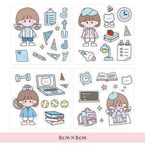 Miếng Dán Trang Trí Điện Thoại / Nhật Ký / Cốc Nước Độc Đáo DIY