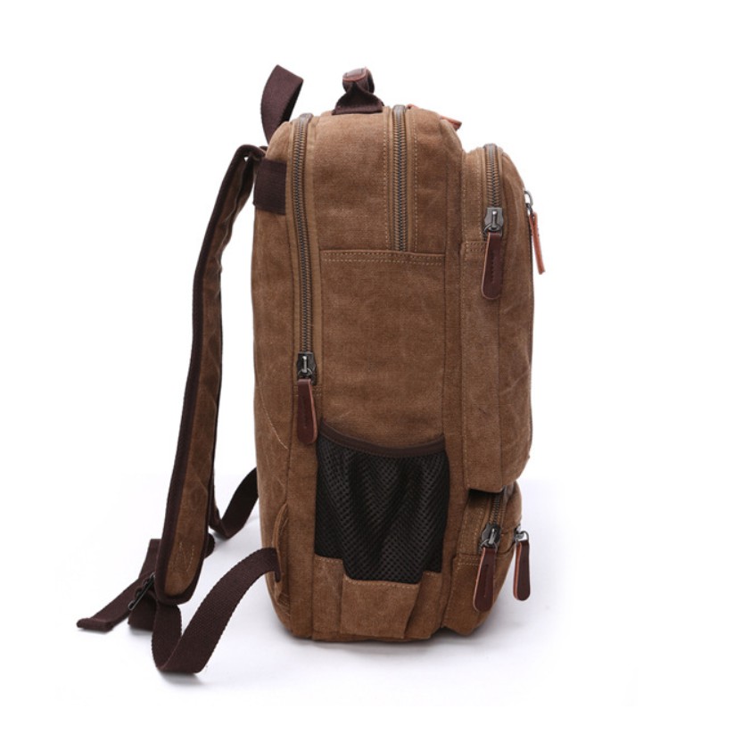 Balo nam vải canvas cao cấp phong cách mới 15,6 inch