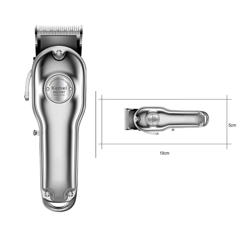 Tông Đơ Cắt Tóc Kemei KM 1987 - Cao Cấp - Chính Hãng - Chuyên Nghiệp - Babe Shop - Salon Tóc - Bảo Hành 12 Tháng