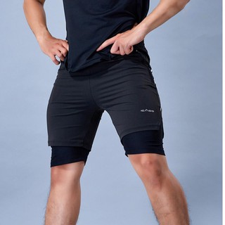 Quần Đùi Tập Gym Nam 2 Lớp Icado AT3