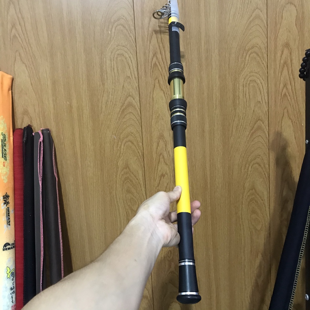 Cần câu máy cần rút câu máy HuntMan Pát Kim Loại Siêu Khỏe CC-2