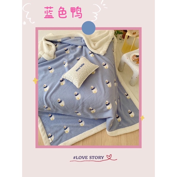 Chăn Lông Cừu Ấm Áp Cho Mùa Đông Nhiều Hoạ Tiết Dễ Thương _ shinbedding