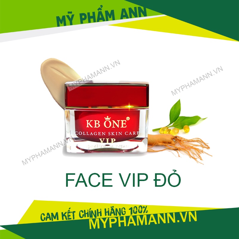 Kem Face Vip Đỏ KB One Chính Hãng Kem Dưỡng Trắng Da 15gr Hủ Nhỏ
