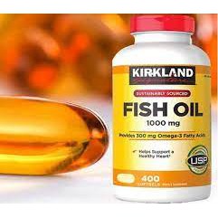 [DATE 2023] Viên uống Dầu Cá Kirkland Fish Oil 1000Mg 400 viên của Mỹ | Thế Giới Skin Care