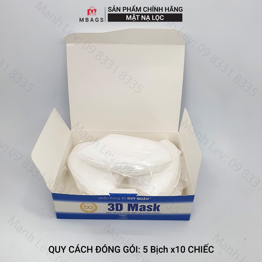 Khẩu Trang 3D Mask Duy Quân Công Nghệ Dập Nhật Bản ( Hộp 50 cái ) - Hàng Chính Hãng | BigBuy360 - bigbuy360.vn