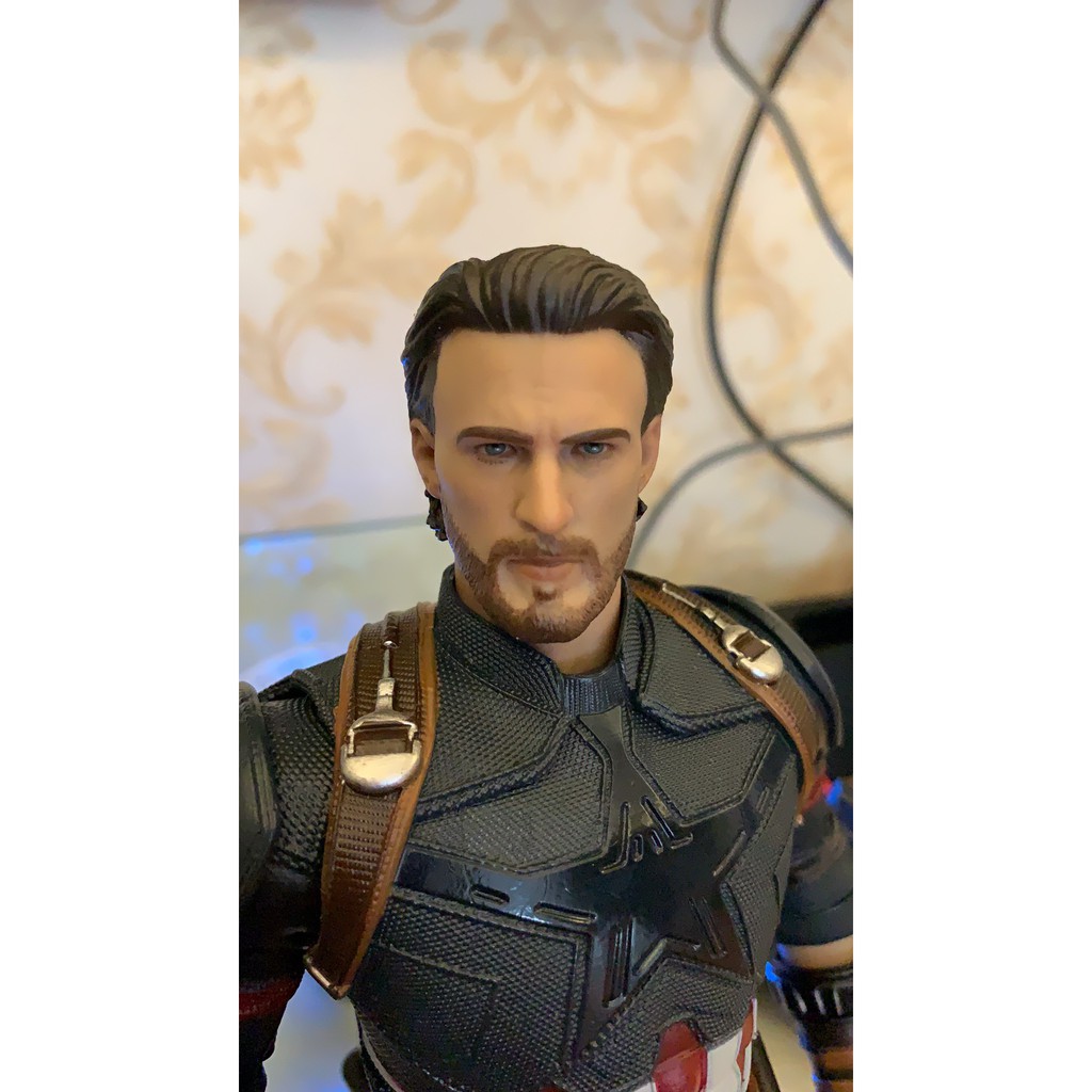 Mô hình Tượng tĩnh Cap râu - Captain America infinity war empire toys, crazy toys - Avengers