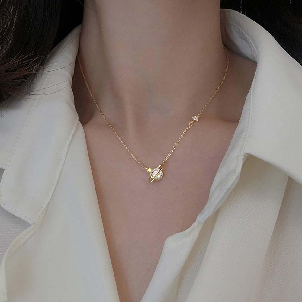 Vòng cổ Mặt Hình Hành Tinh VANES1 Thời Trang Cho Nữ