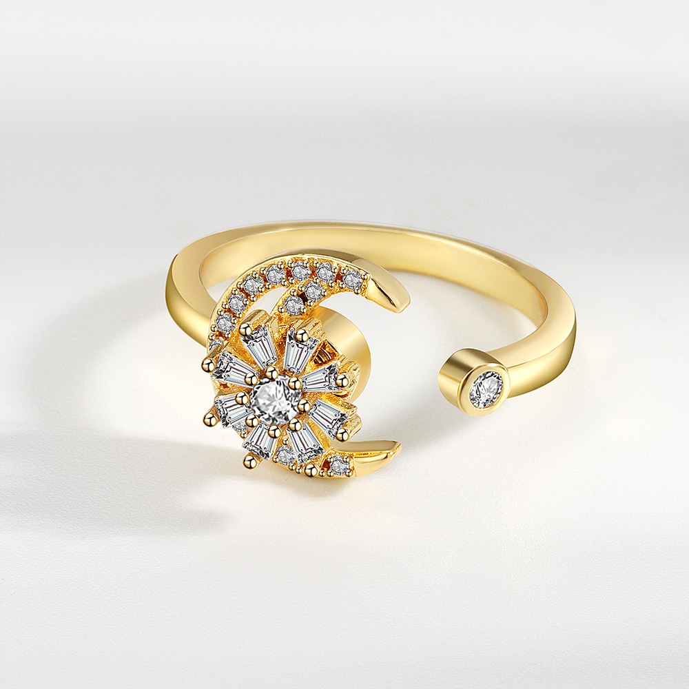 Nhẫn Xoay Thiết Kế Sang Trọng Thời Trang Cho Nữ