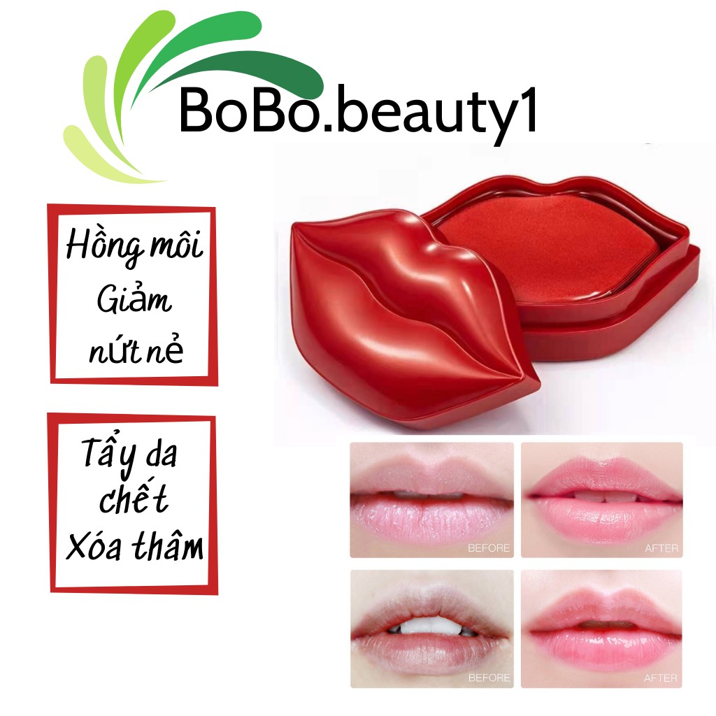 Mặt nạ môi dưỡng ẩm hồng môi giảm thâm mask collagel BIOAQUA nội địa Trung