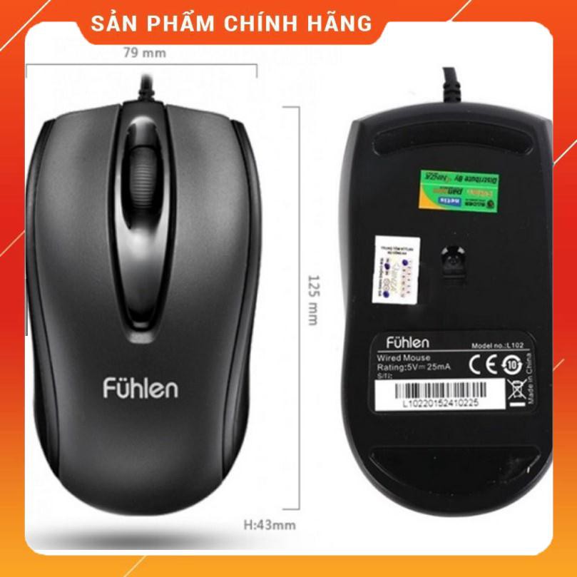 [FREESHIP] Bộ Phím Chuột Fuhlen L411+ L102 có dây