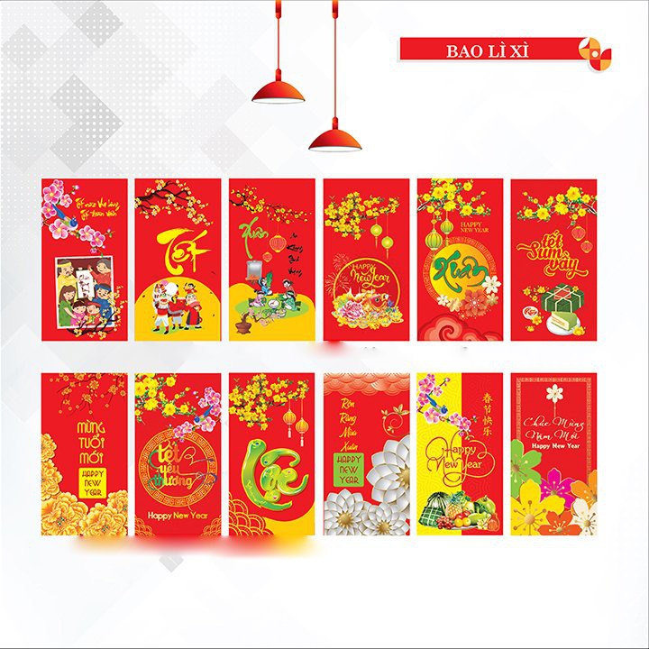 Combo 10 Phong Bao Lì Xì Hot Trend Quý Mão 2023, Bao Lixi Cho Muà Tết Ý Nghĩa