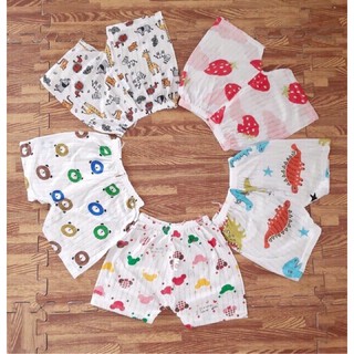 3c Quần cộc cotton giấy cho bé