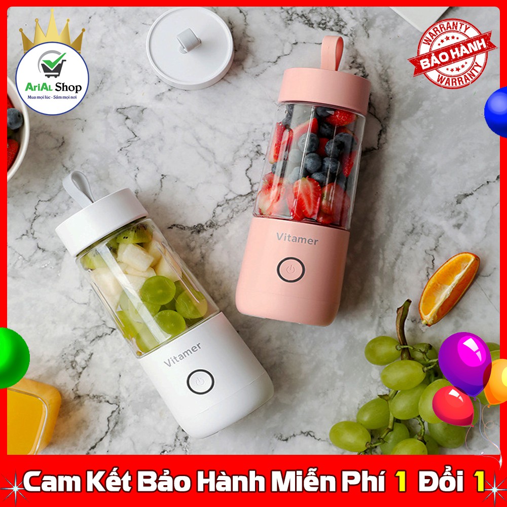 [FREE SHIP] Máy xay sinh tố đa năng cầm tay VITAMER mẫu mới 2019 dễ dàng sử dụng, tiện lợi khi đi du lịch ăn uống