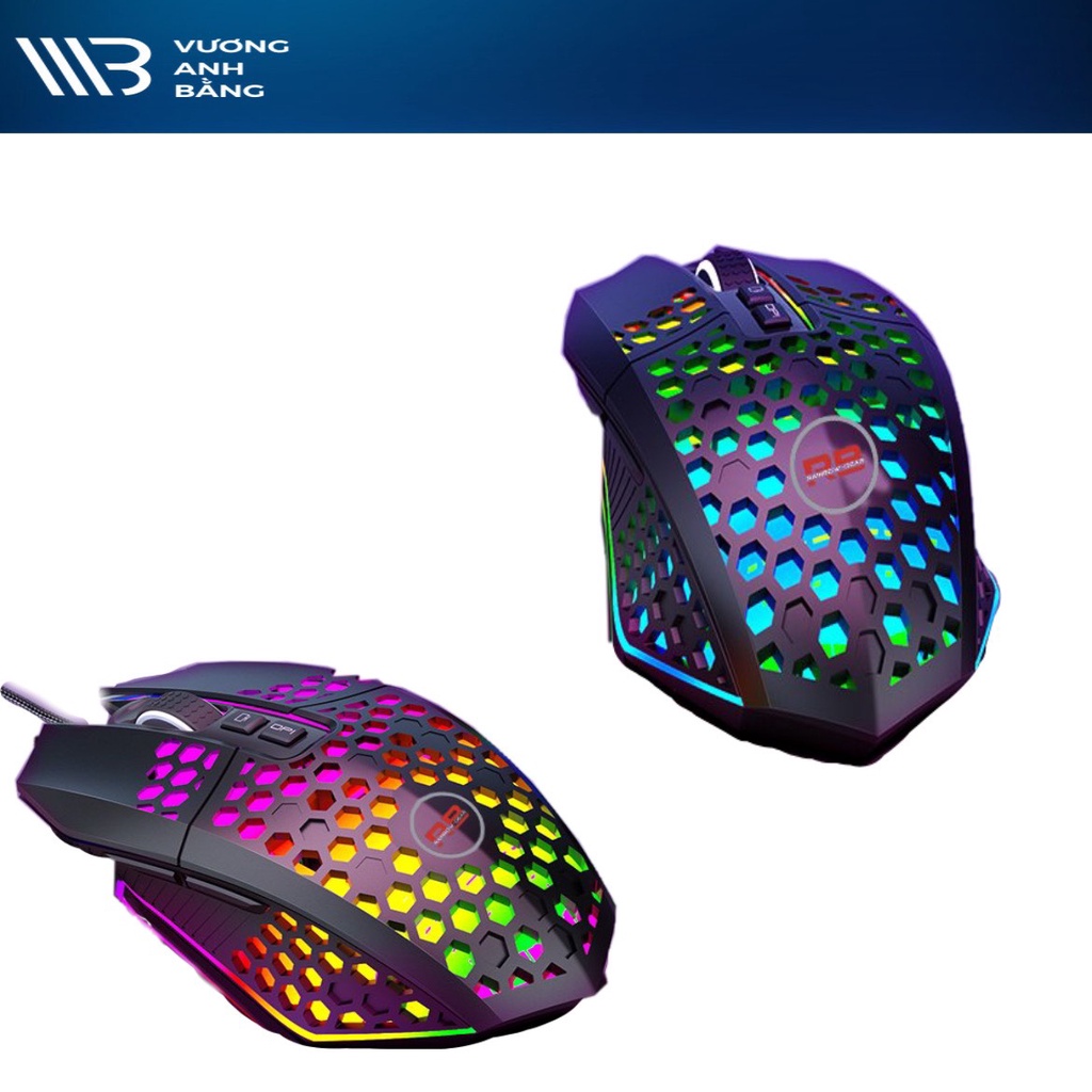 Chuột/ Mouse RAINBOW-GEAR R801 USB Led RGB Gaming Cao cấp