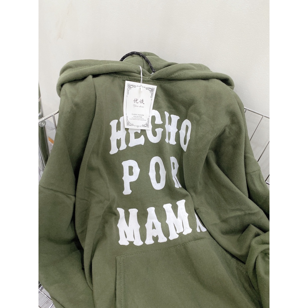 Hoodie Nam Nữ Chất Nỉ Dáng Rộng Chữ Hecho Unisex Mũ To Dáng Rộng Tay Bồng Hàn Quốc Basic