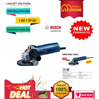 ⚡️Sale sốc⚡️ { Hàng chính_hãng}{Hàng_Chính hãng} Máy mài góc Bosch GWS 900-100 S (điều chỉnh tốc độ) CS900W, Đĩa 100mm