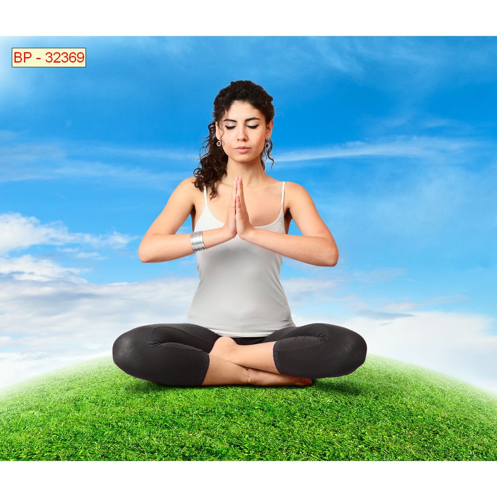 Tranh lụa 3d trang trí chủ đề Yoga Thước 1,5m x 2m YOGA 13