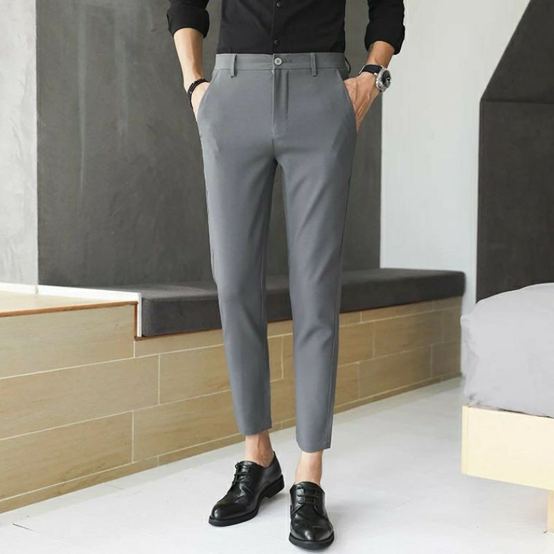 Quần tây nam hàn quốc chất vải co giãn 4 chiều, quần phối siêu đẹp với áo sơ mi, giày tây