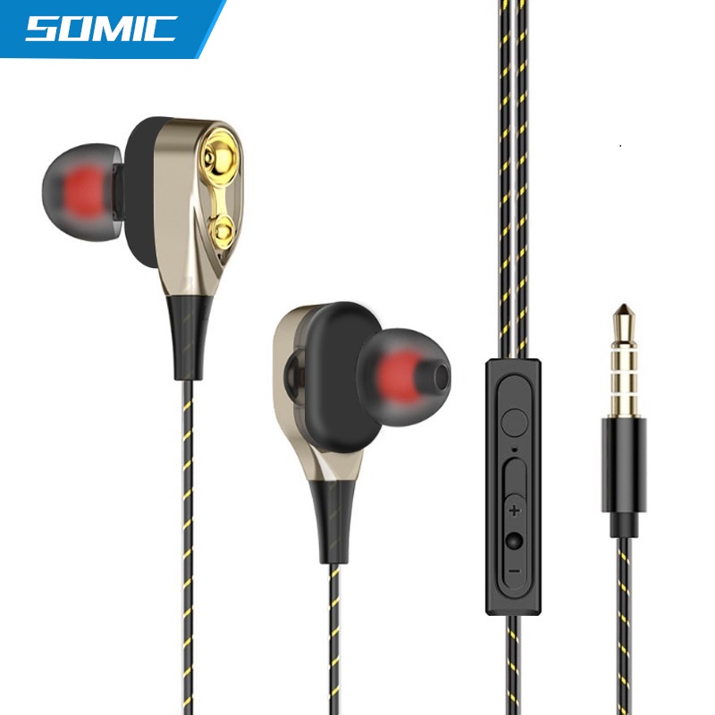 Tai Nghe Nhét Tai Somic A4 Jack 3.5mm Âm Thanh Sống Động Chất Lượng Cao