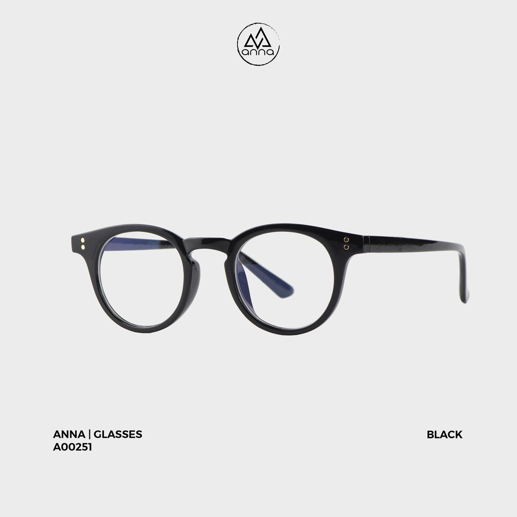 Gọng kính mắt thời trang nam nữ ANNA dáng tròn cá tính chất liệu nhựa dẻo A00251 | BigBuy360 - bigbuy360.vn