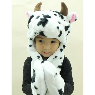 Mũ thú liên găng tay, mũ gấu, sói, thỏ, heo siêu hot