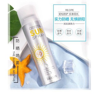 [ SPF50+ / PA+++ ] - Xịt chống nắng RE:CIPE Crystal Sun Spray 150ml