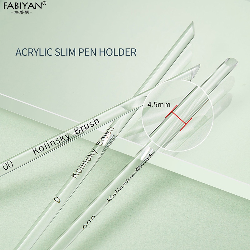 Bộ 3 cây cọ vẽ móng trang điểm móng tay Fabiyan bằng acrylic chuyên dụng