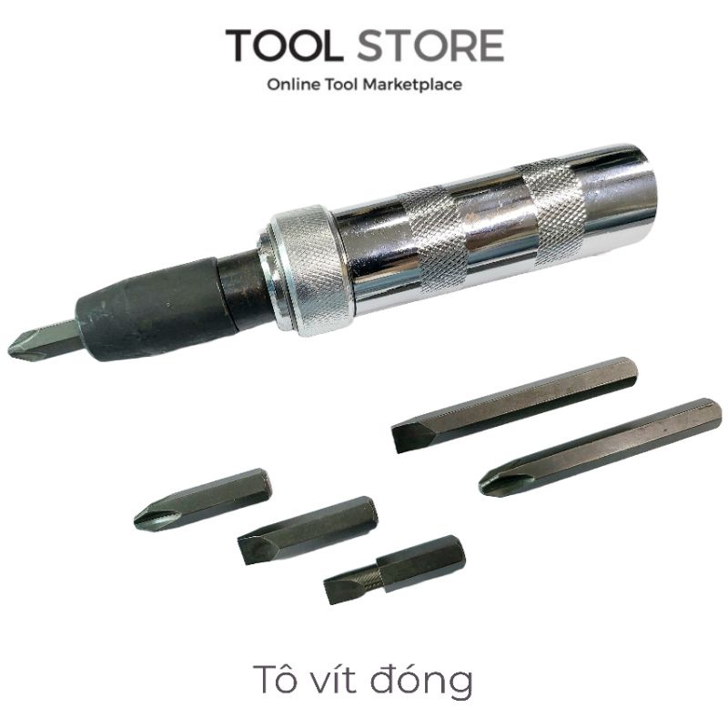 Bộ tô vít đóng xoay 7 chi tiết