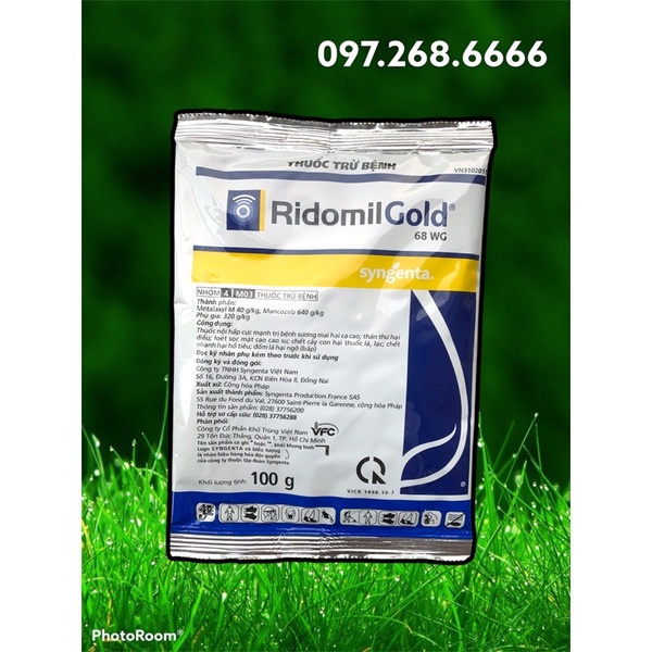 Thuốc Trừ Bệnh Cây Trồng Ridomil Gold 68WP 100g