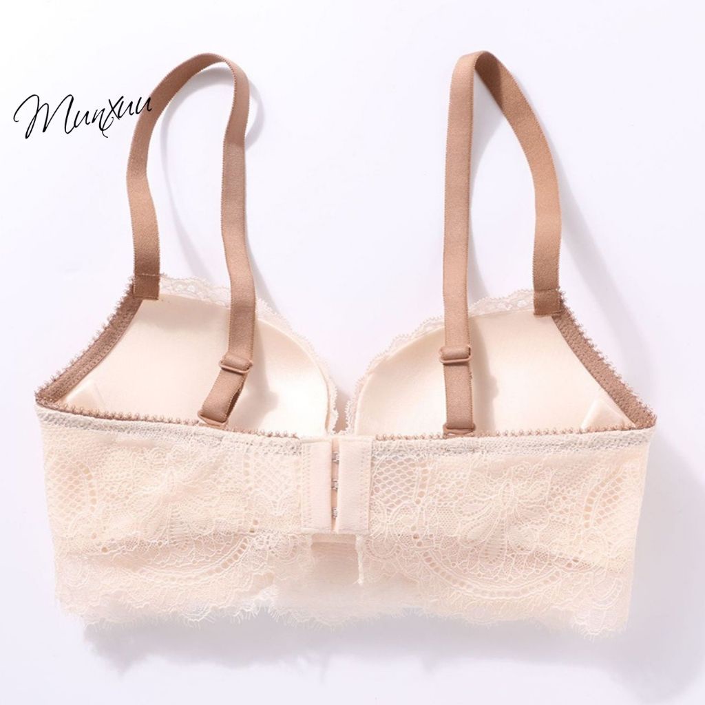 Áo lót nữ Ren gợi cảm Munxuu bản không gọng, đệm dày vừa nâng ngực tôn dáng - AV31
