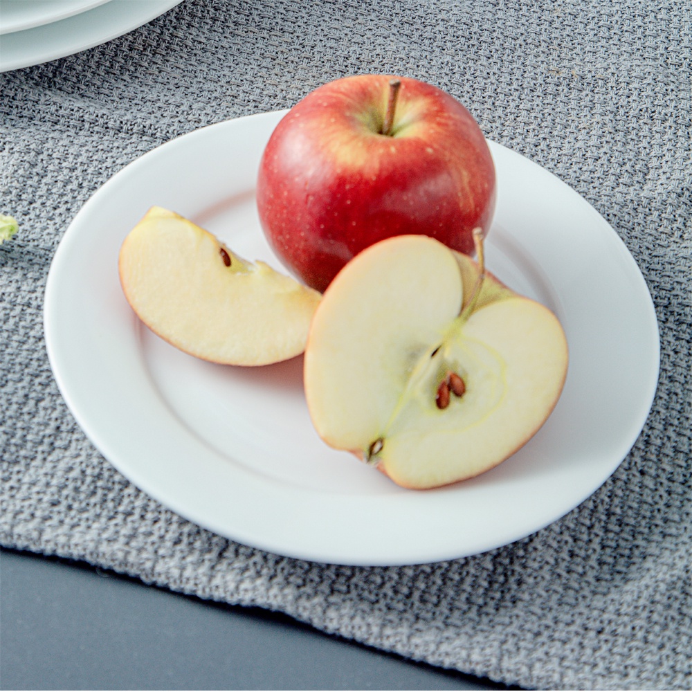 Đĩa sứ trắng bằng Long Phương cao cấp 5" - Dĩa tròn bằng sứ trắng cao cấp