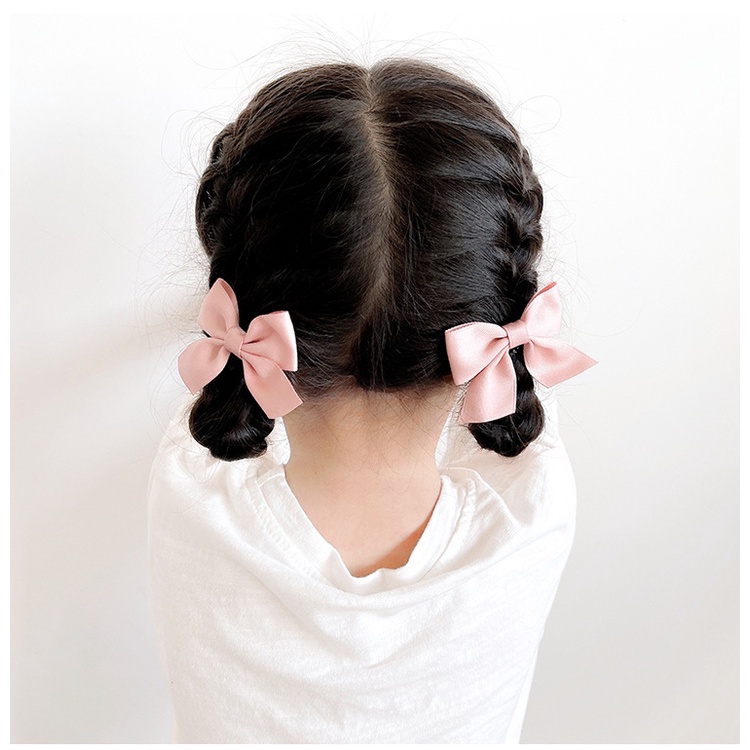 Kẹp tóc cho bé set 2 kẹp đính nơ siêu xinh dễ thương phong cách Hàn Quốc cho bé HadyyKids - CT28