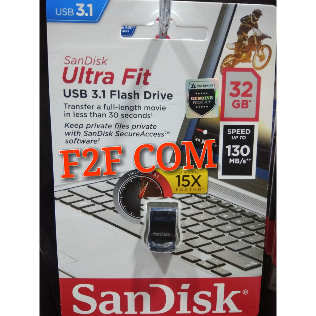 Usb Sandisk Cz430 32gb Ultra Fit 3.1 Up To 130mbps