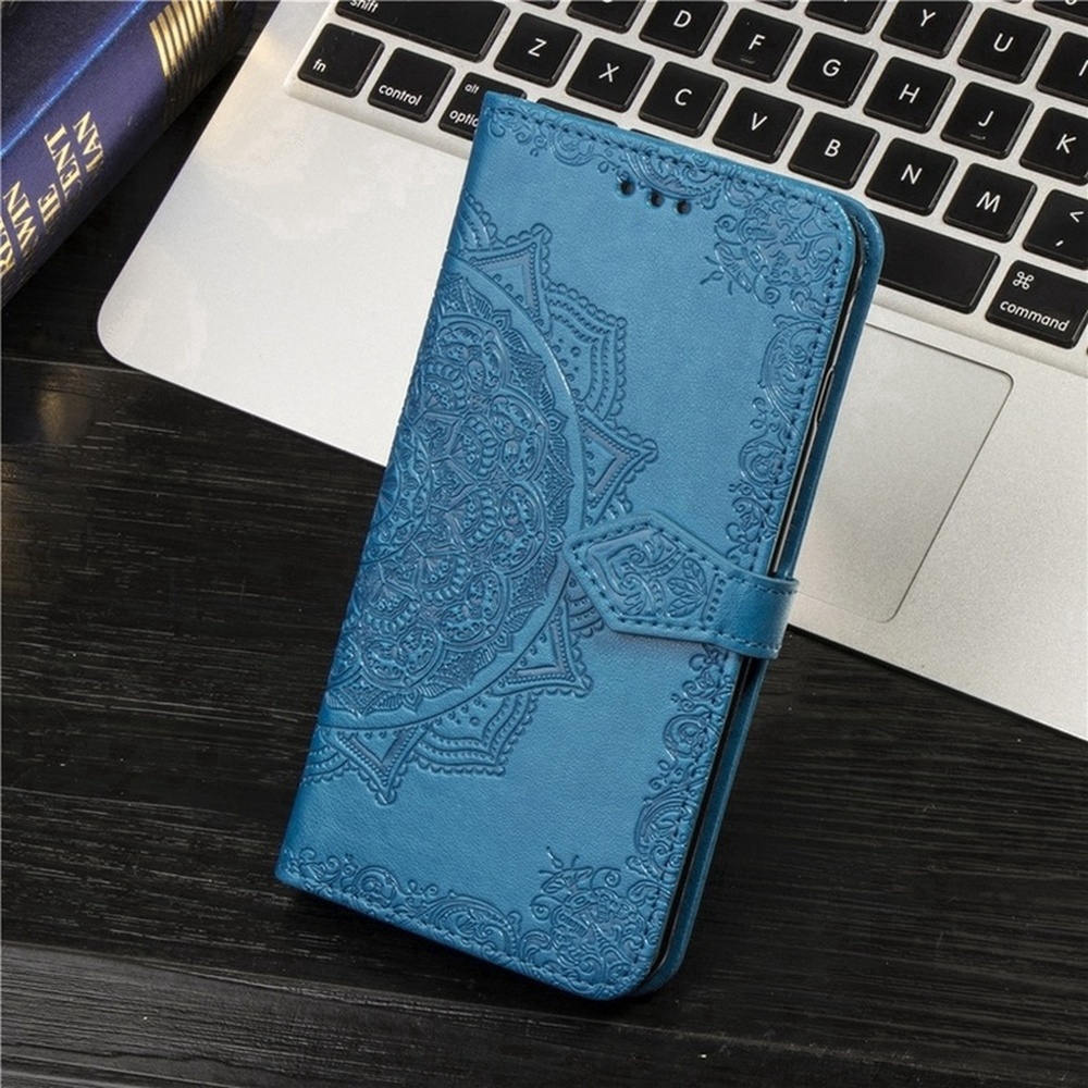 Bao da điện thoại nắp lật dạng ví họa tiết hoa Mandala dập nổi cho OPPO Reno Reno2 Z F ACE R17 Pro | BigBuy360 - bigbuy360.vn