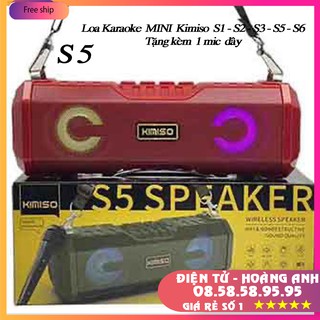 Loa Bluetooth Karaoke KIMISO KM-S3 -(S1 - S2 ) (tặng míc Có dây)