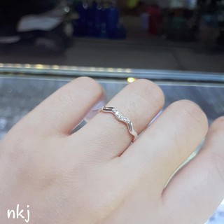 Nhẫn nữ, bạc ta, lượn sóng đơn giản