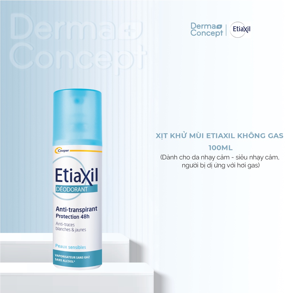 Xịt khử mùi cơ thể Etiaxil Deodorant Anti-Transpirant 48H 100ml/150ml [Nhập Khẩu Chính Hãng 100%]