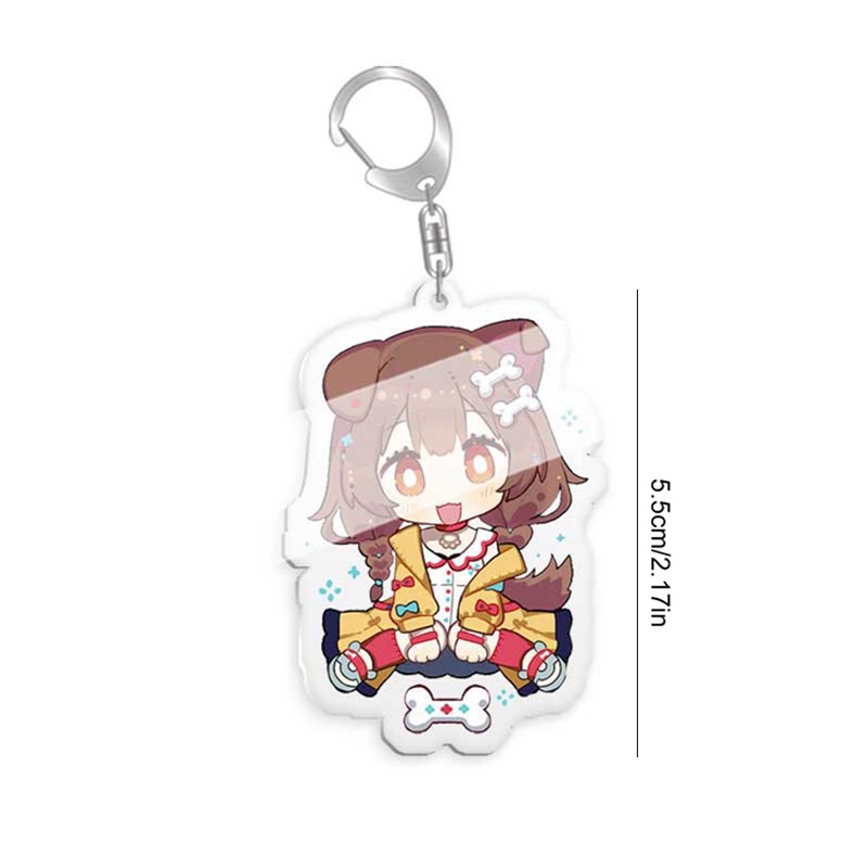 Ygt Móc Khóa Mô Hình Nhân Vật Anime Hololive Vtuber Phiên Bản Q Inugami Korone Shirakami Fubuki Usada Pekora Minato Aqua Dễ Thương