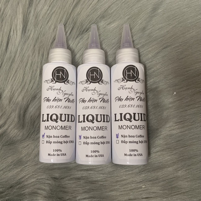 Liquid Tím Mỹ Coffee chuyên dụng Nặn Hoa - EMA Đắp phom móng