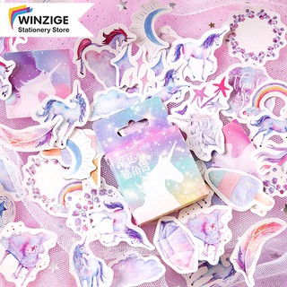 Winzige Bộ 46 sticker hình kỳ lân đáng yêu