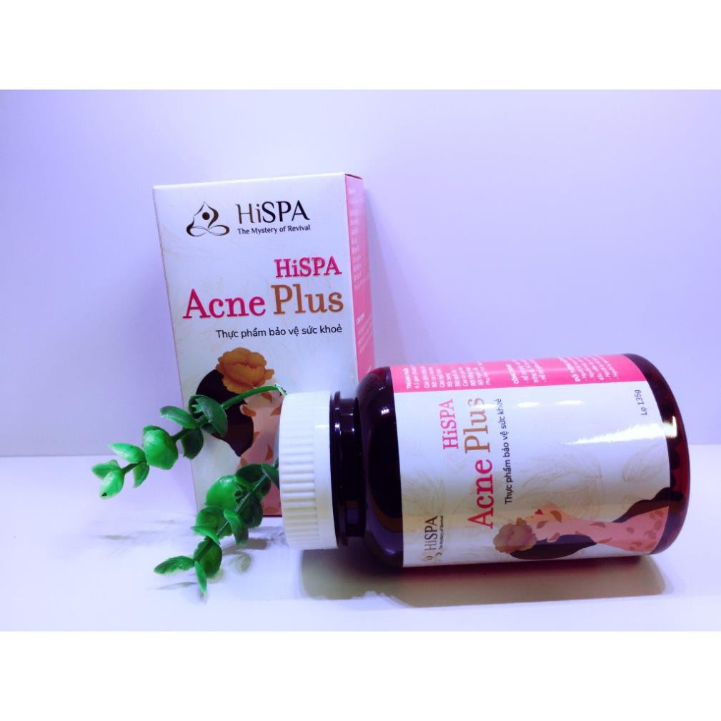 Viên uống hỗ trợ Trị mụn đầu đen, kiềm dầu, nám dứt điểm tận gốc làm đẹp sáng da từ bên trong giúp thải độc HiSPA AcnePl