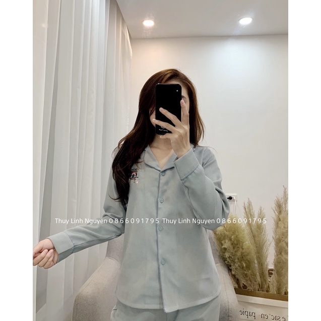 Bộ ngủ nhung tăm hình thêu | BigBuy360 - bigbuy360.vn
