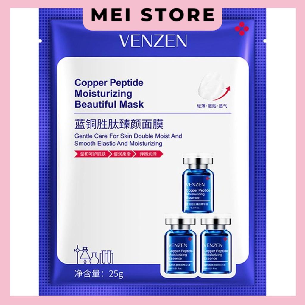 Mặt Nạ Venzen Đồng Xanh Copper Peptide Moisturizing Beautiful Mask Dưỡng Ẩm Cải Thiện Tình Trạng Khô Da