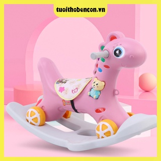 Ngựa bập bênh cho bé Vừa là bập bênh vừa là xe chòi chân