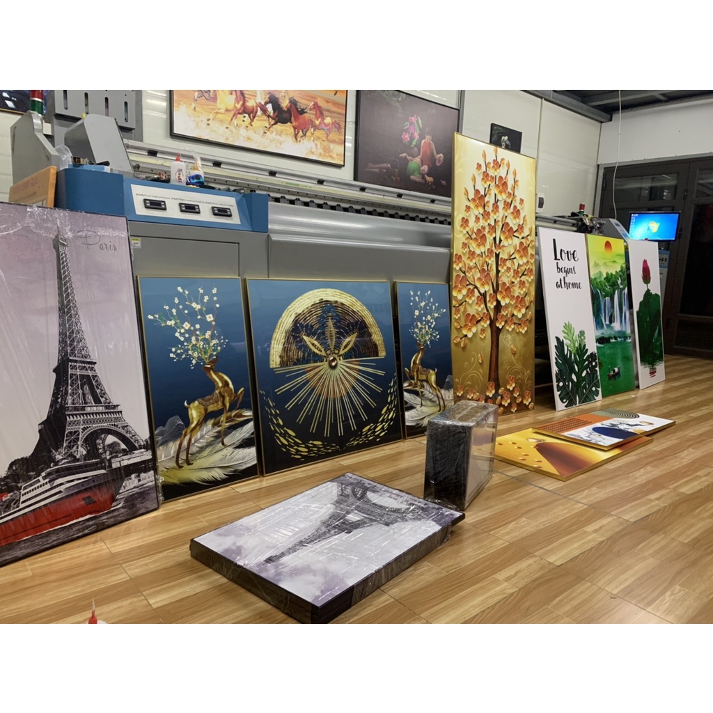Tranh tráng gương treo tường hành lang, cầu thang giá tại xưởng SIZE 40x80