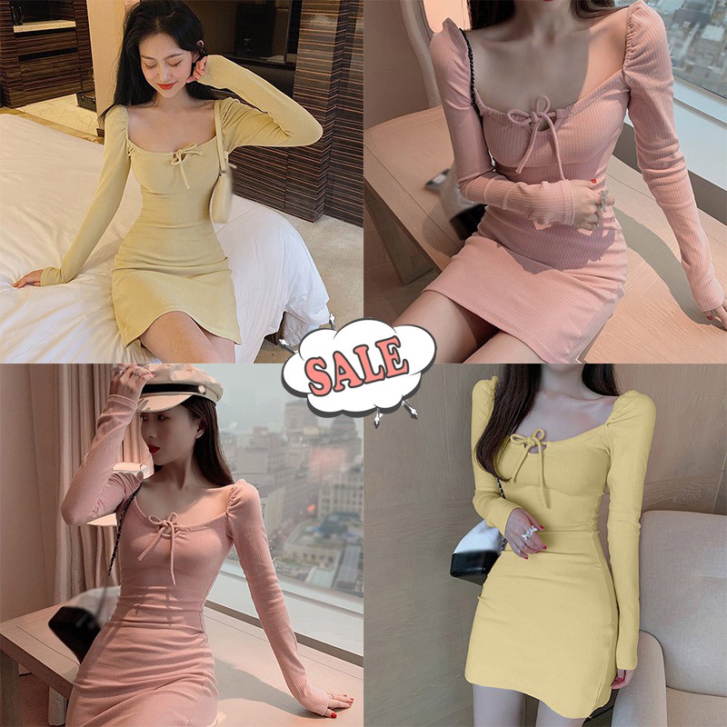 Váy Bodycon nhỏ dài tay gợi cảm của phụ nữ