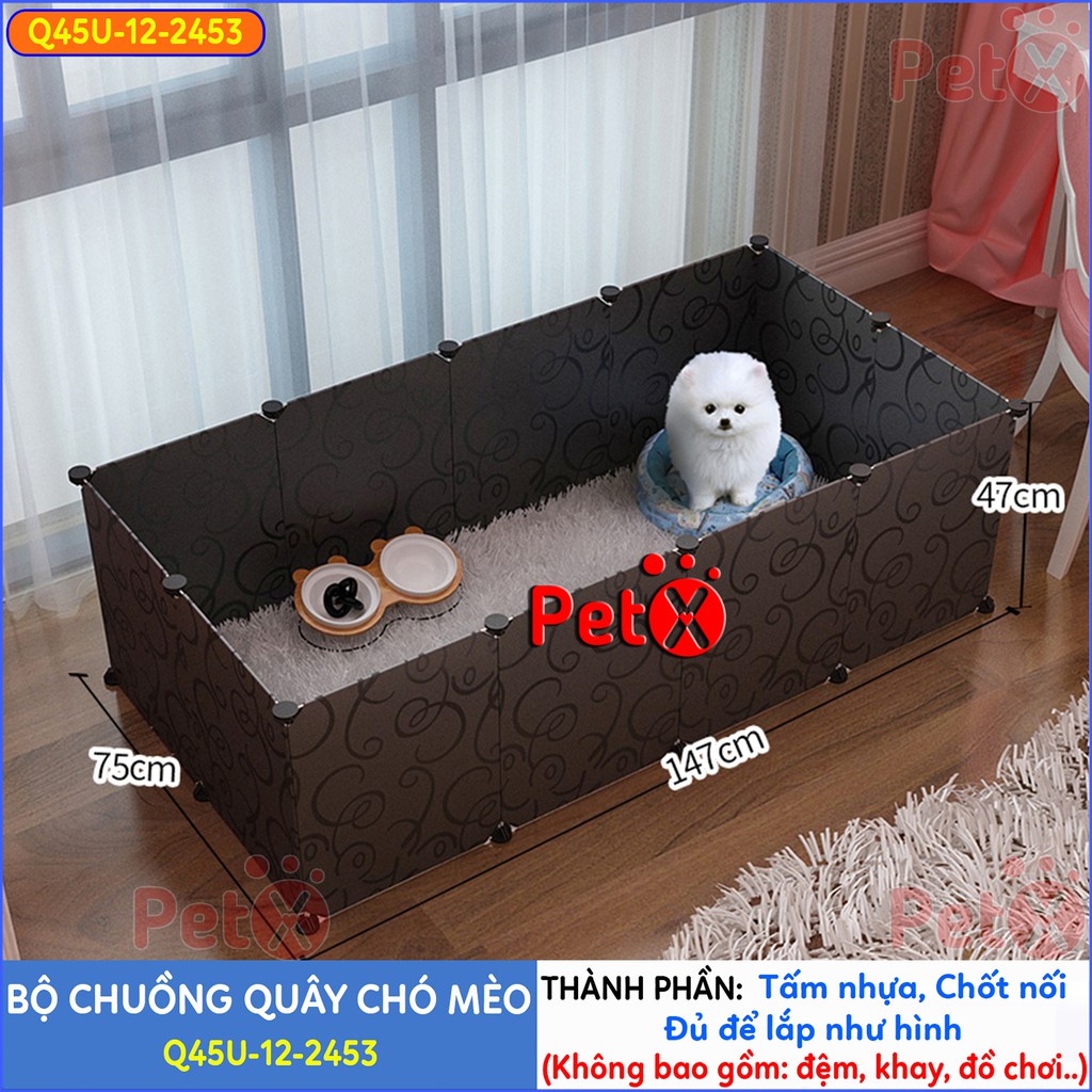 Quây chuồng chó mèo Petoka lắp ghép nuôi thú cưng sơn tĩnh điện giá rẻ-15