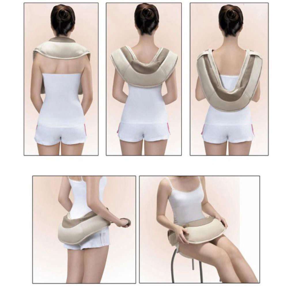 Đai Massage Đấm Lưng, Vai, Cổ, Gáy Neck Shoulder W-808 Cao Cấp -TP