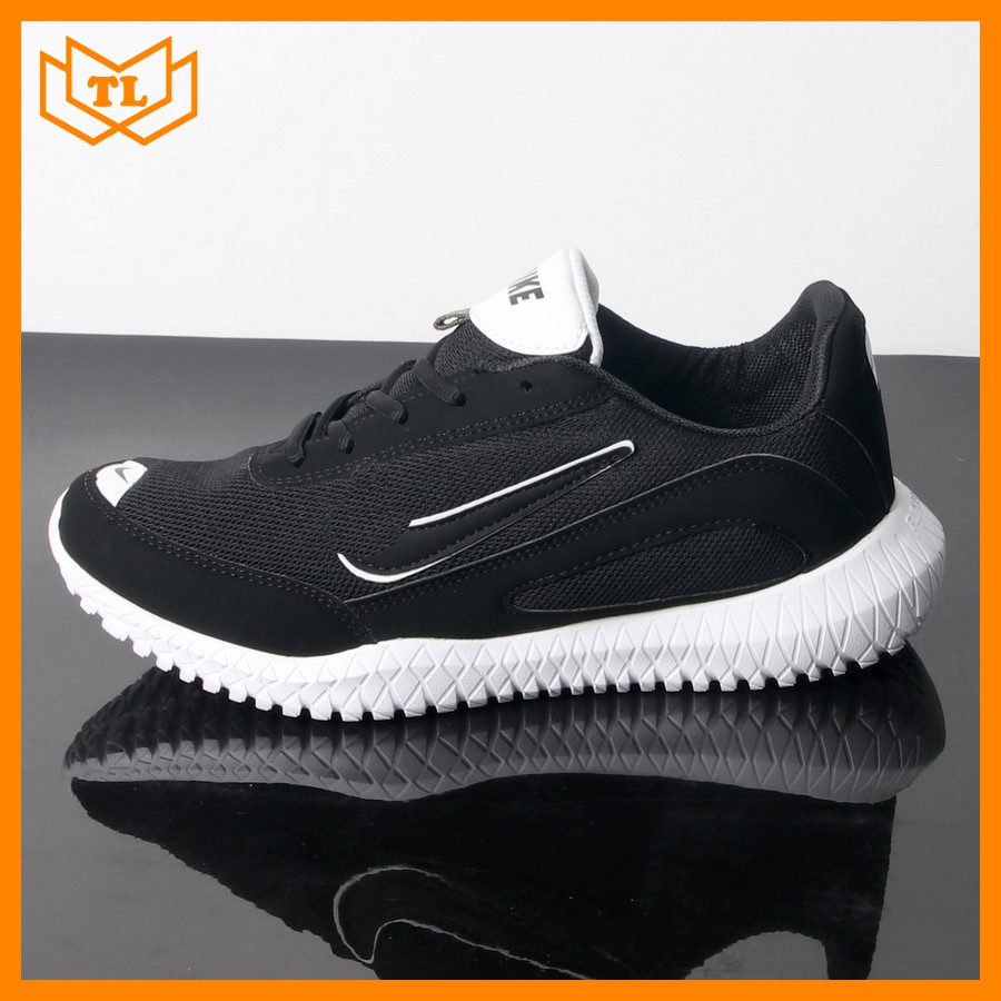 [Mã FAXANH245 giảm 10K đơn từ 50K] Giày sneaker nam đen TL298 đế cao su cực bền